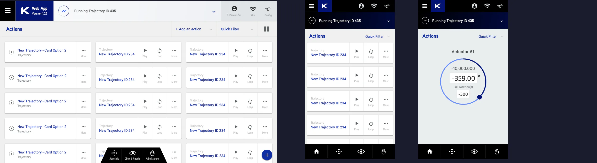 Detailed design: Actions library