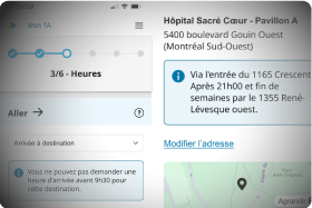 Société de transport de Montréal (STM) — Paratransit online booking service